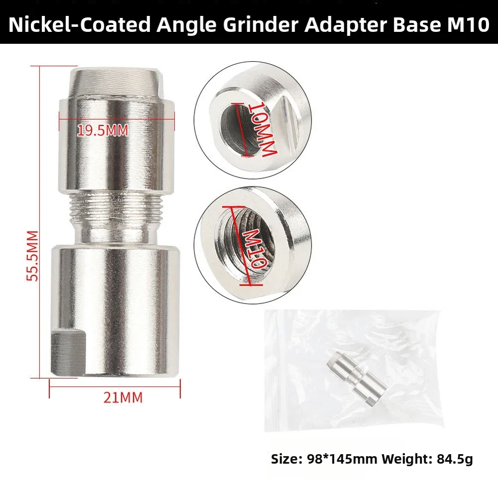 Grinding Machine Adapter Head 3mm 6mm 6.35mm Alloy Angle Grinder To Straight Grinder Adapter For Grinding Heads Discs Parts