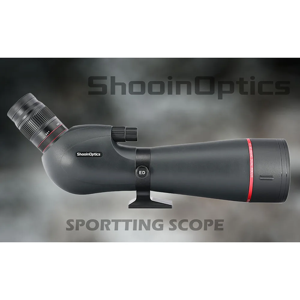 

Shooin Optics 20-60x80 ED Lens Spotting Scope Fieldscope Outdoor Telescope Monocular For Bird Watching Hunting Shooting