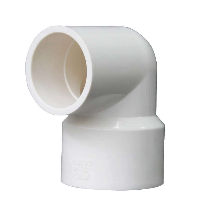 ID 20/25/32/40/50/63/75/90/110mm 90 Degree Elbow Reduce Connector PVC Pipe Fitting Garden Water Fish Tank Connector DIY 3-Color