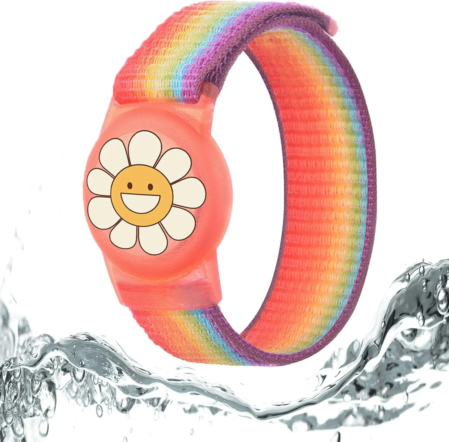 AirTag-Armband für Kinder, Wasserdichter Niedlicher Cartoon-AirTag-Halter für Kinder mit Vollständigem Schutzdesign und Verstecktem Silikon-Armband