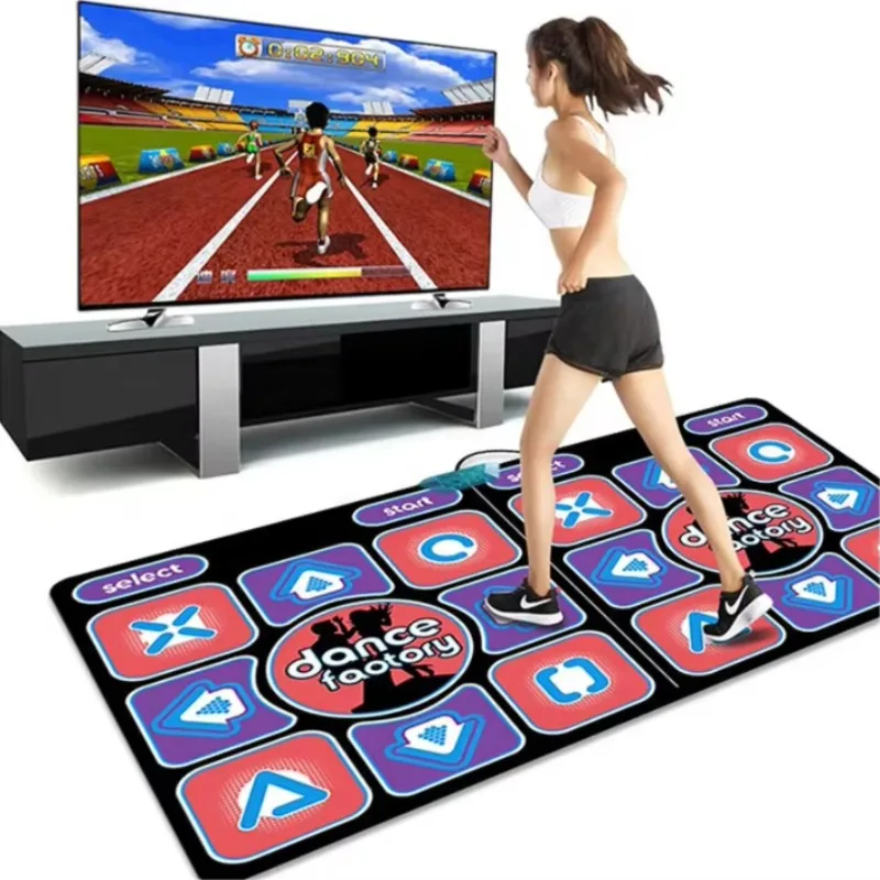 Adults Kids 2 Person Dance Mat Game Exercise Wireless Double Dance Floor Mat for Home