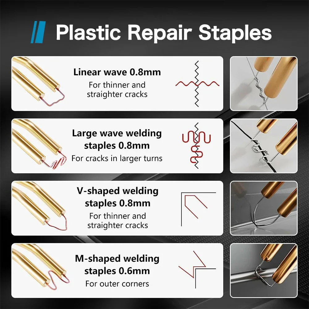 Imagem -03 - Máquina de Solda Plástica sem Fio Hot Stapler Reparo do Amortecedor Ferro de Solda Painel do Corpo do Carro Crack Gun para Makita 18v sem Bateria