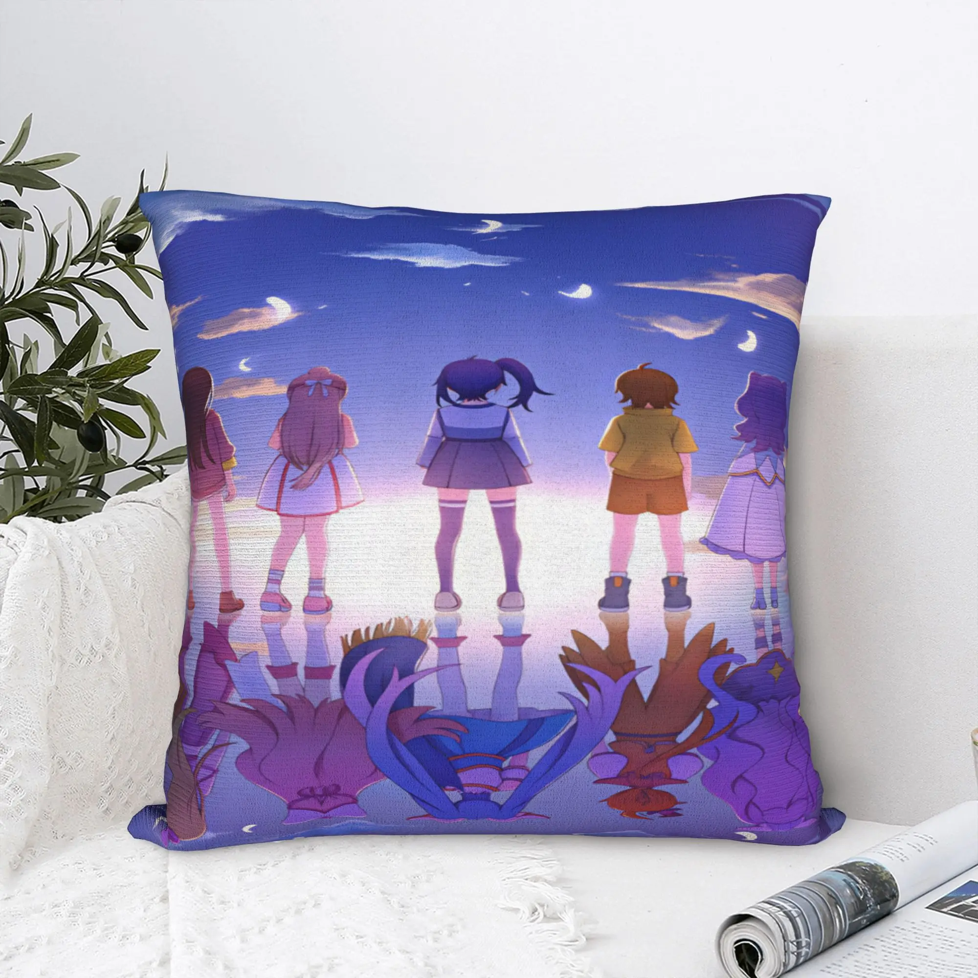 Pretty Cure  Pillow Case  Kawaii Pillow Cover Print Pillowcases For Living Room Sofa