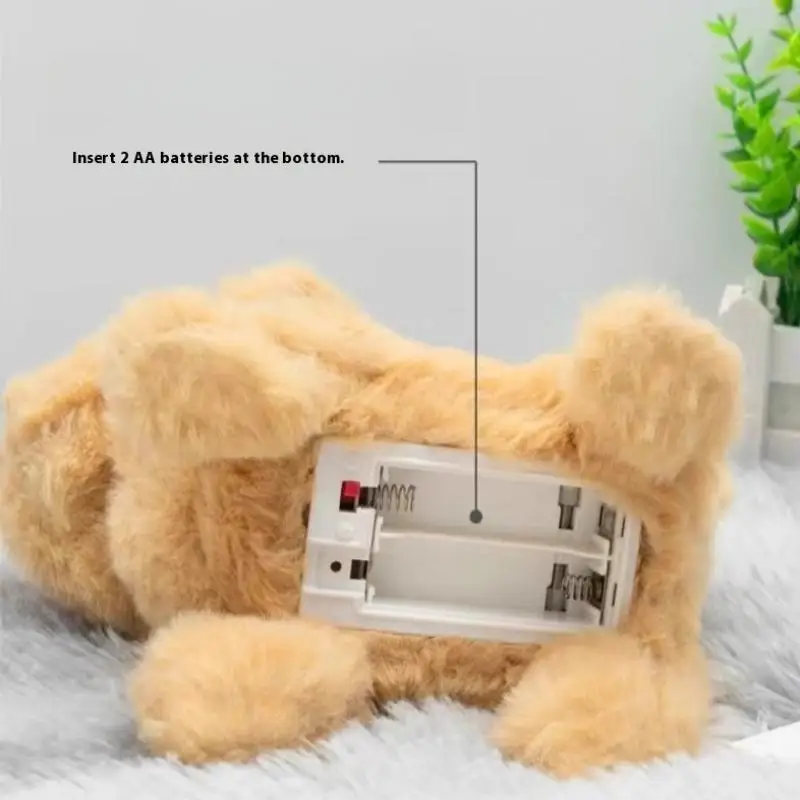 1Pcs Child Friendly Leashed Puppy Doll, Electronic Barking and Walking Plush Toy as Gift