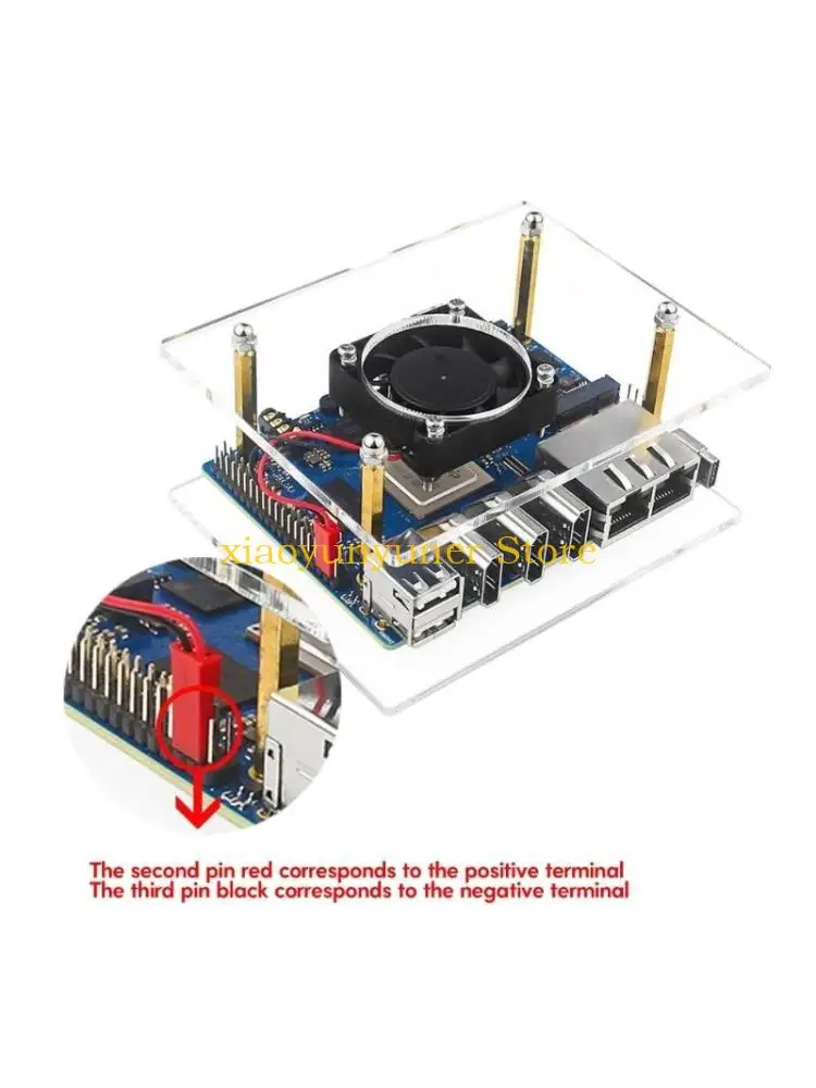 

P9JB Transparent Protective Case for OrangePi 5 3 Layers
