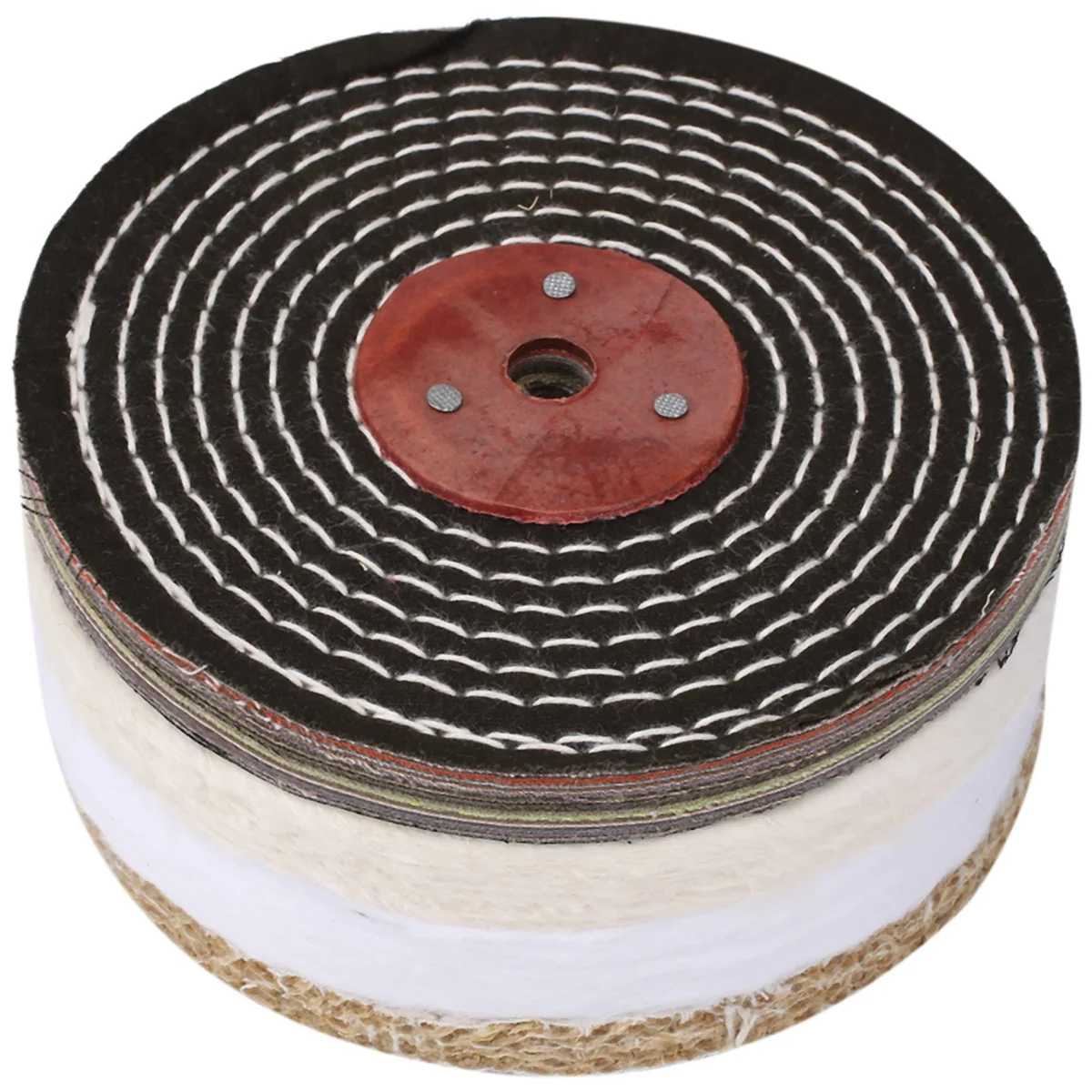 

6 Inch Polishing Wheel with 1/2 Inch Arbor Hole,Cloth Wheel(30 Ply), 1/2 Inch Thick Polishing Wheel, Polishing Compounds