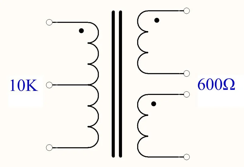 Front stufe 10k: 600 Ω Single-Ended-Ausgangs transformator symmetrischer Ausgangs transformator Step-Down-Transformator Breitband antwort
