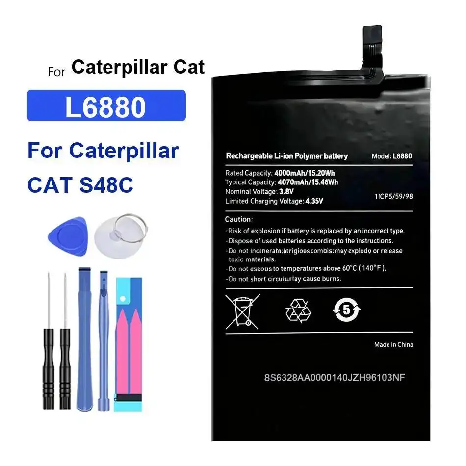 

For Caterpillar Cat S48C Long-Lasting Performance L6880 4000Mah Mobile Phone Battery