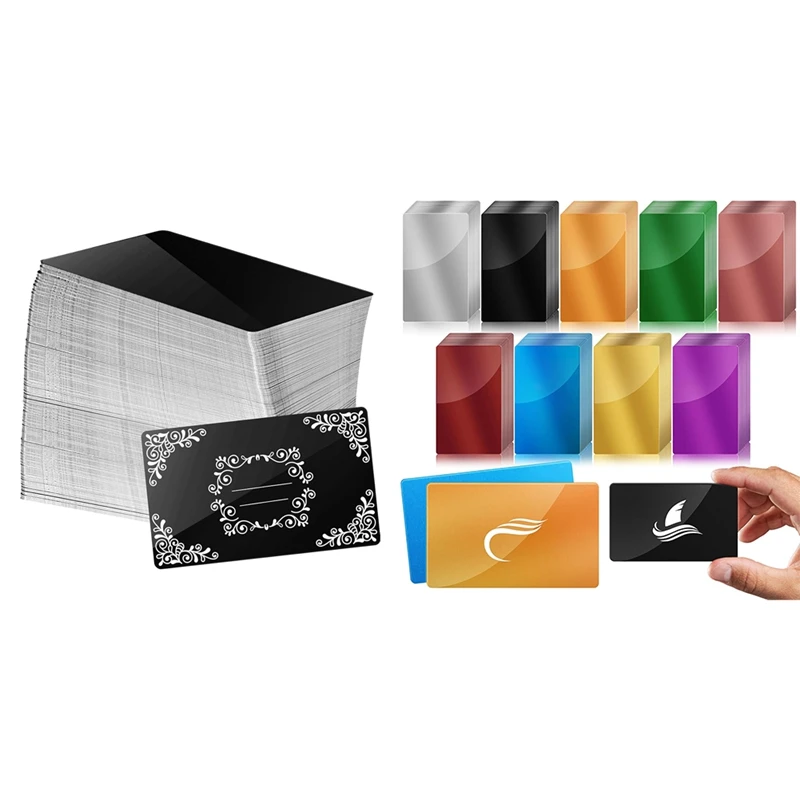 

LUWEI 180 шт. Заготовки для гравировки металла, красочные алюминиевые листы, лазерная гравировка, гравировка визитных карточек, подарочные карты «сделай сам»