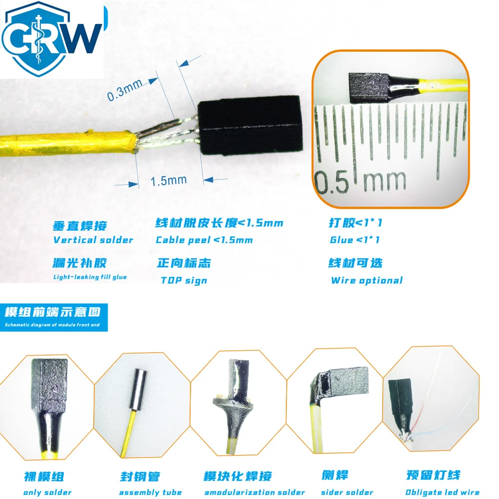 CRW Windows/Linux/PC Compatible 1.6mm Waterproof Flexible USB     Module Omnivision 6946 Sensor 160K Resolution Ojos