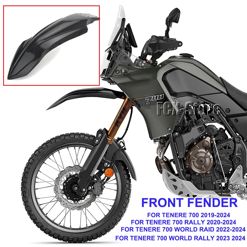 

New Motocross Accessories High&Low Front Fender Mudguard For Yamaha Tenere700 T7 Tenere 700 World Rally TENERE 700 World Raid