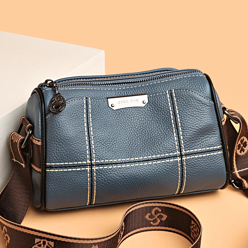 Enkele Schoudertas Echt Lederen Dames Kussen Gesplitste Handtas Voor Vrouw Hoogwaardige Messenger Veelzijdige Luxe Crossbody