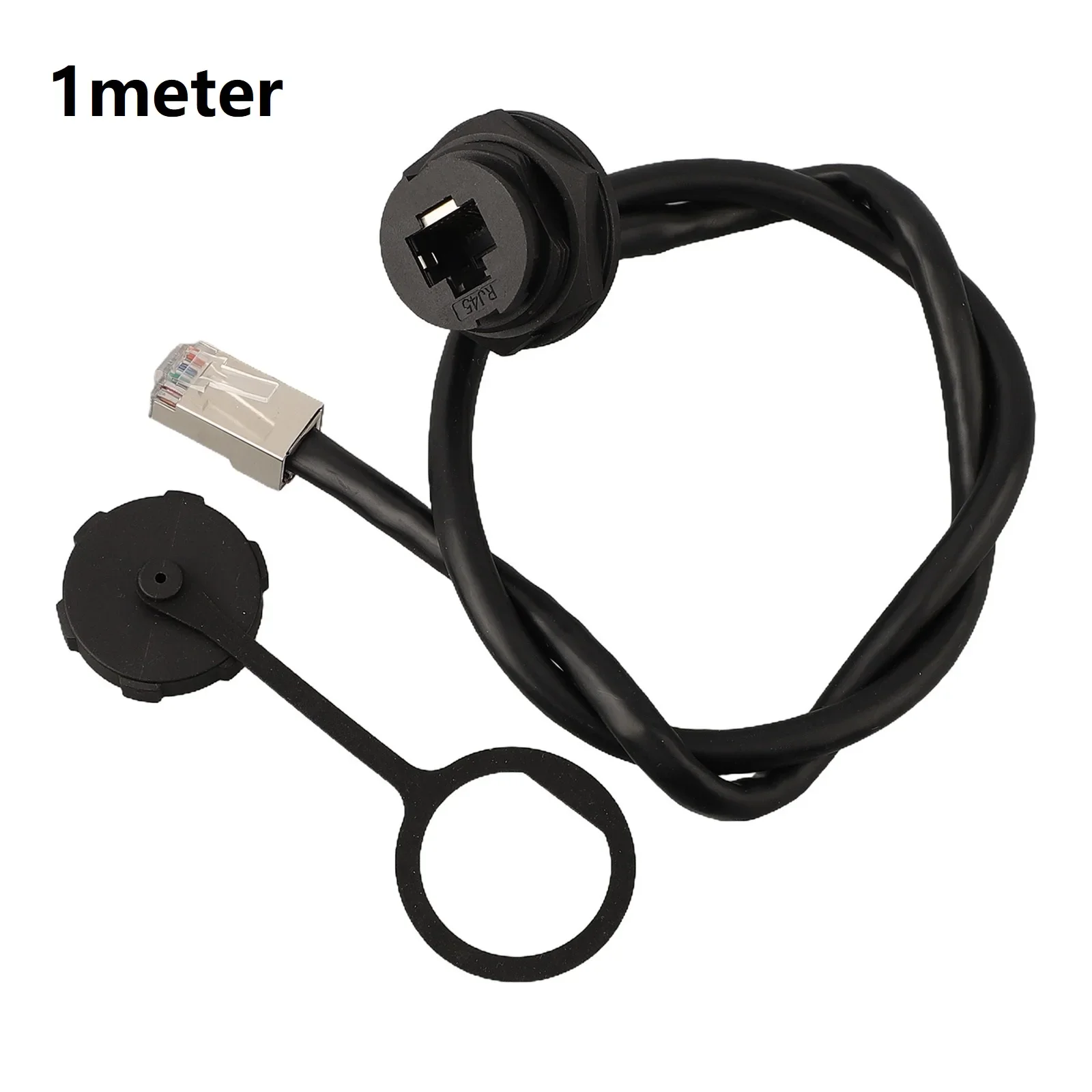 1pcs E16 Waterproof Connector Network Switch Coupler Snap-On Female Socket Connector Connectors Terminals Black