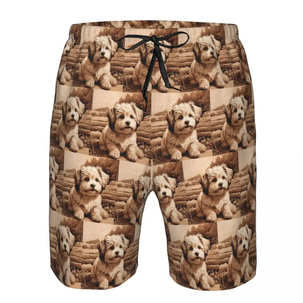 Havanese The Joyful Spirit Of Wood Trunks Beach Board Shorts Casual Quick Dry Swimming Summer Men Pants