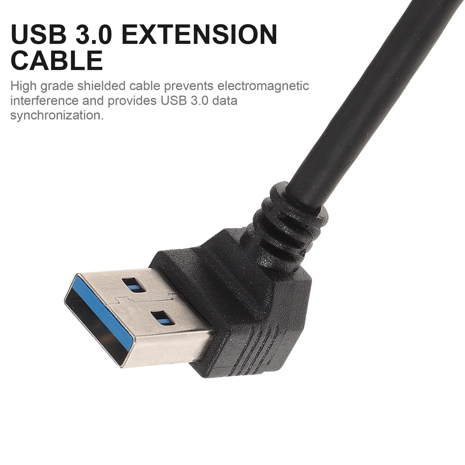 USB 3.0 A-Verlängerungskabel, 90-Grad-rechtwinkliger Adapter nach oben, Design, USB 3.0-Datensynchronisierung, Computerzubehör, Computerzubehör