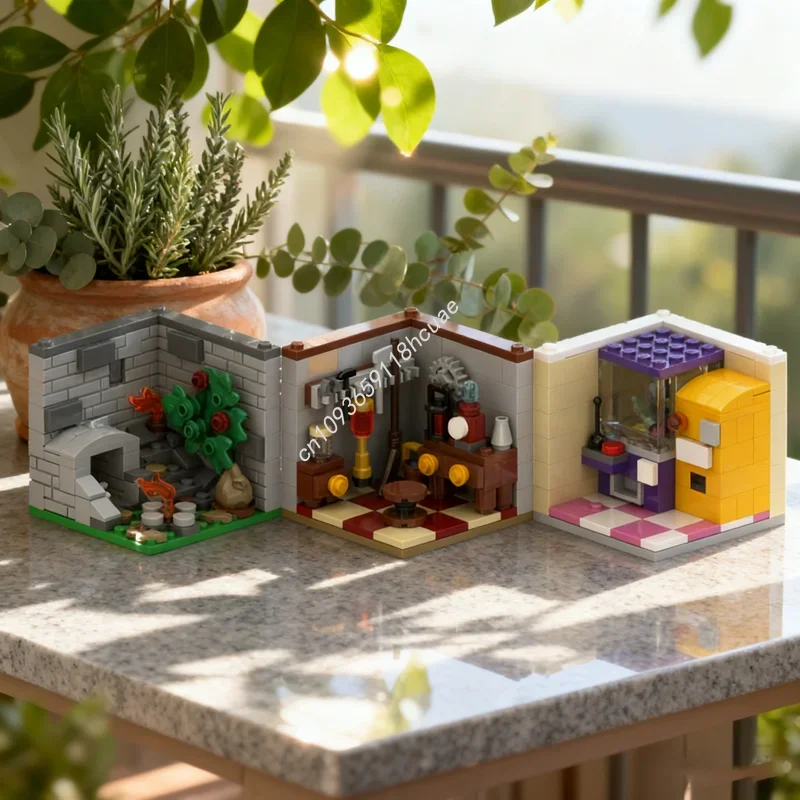 379pcs MOC Series CMF Vignette Habitat Collectible Model Building Toys Blocks Architecture Festivals Gift DIY Idea Birthday