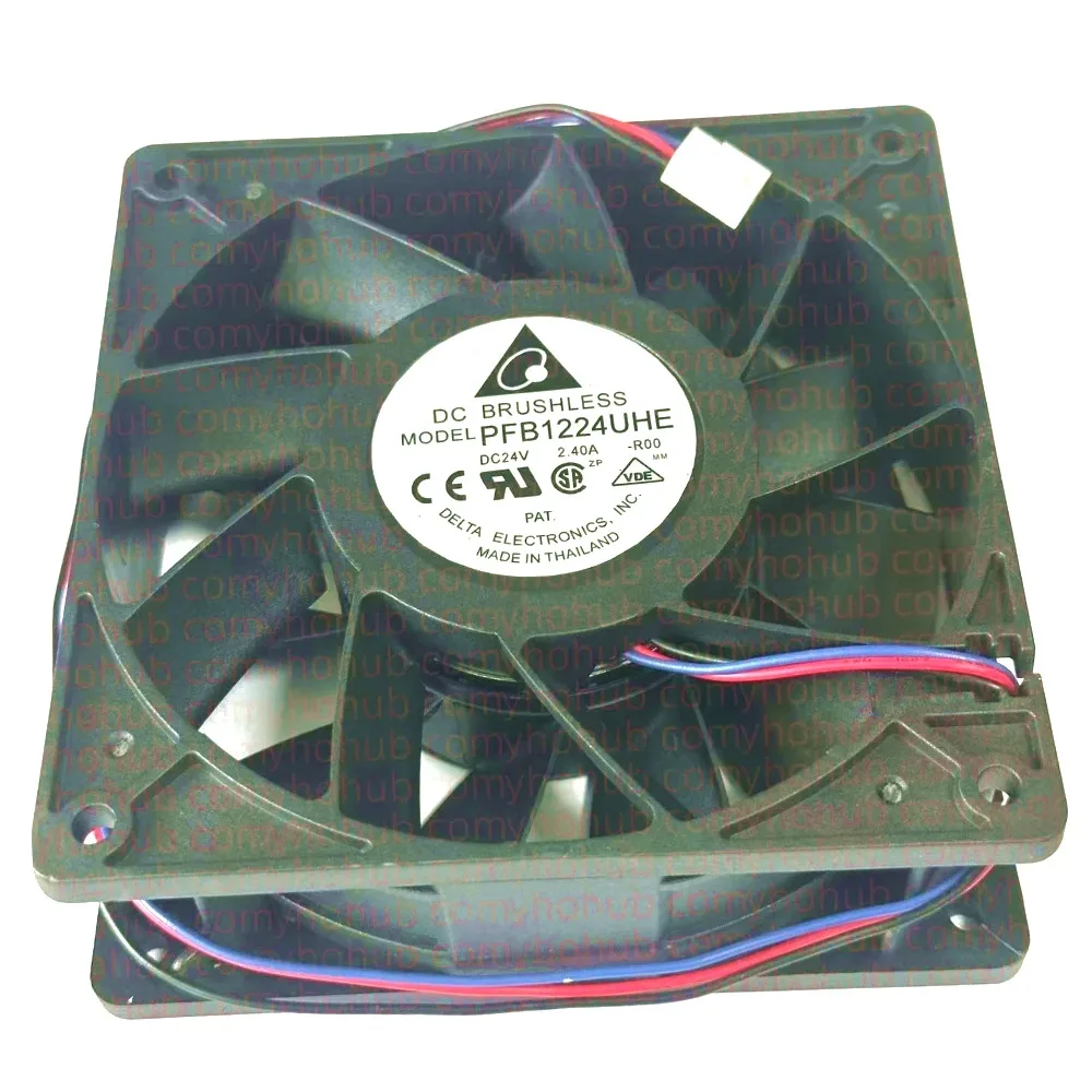 Delta Electronics PFB1224UHE R00 DC 24V 2.4A 120x120x38mm 3-Wire Server Cooling Fan