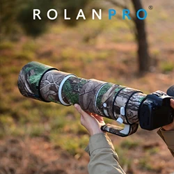 Rolanpro-キャンバスガン用防水レンズカバー、保護ケース、カモフラージュレンズカバー、rf 200-800mm、F6.3-9はusm、rf 200800mm