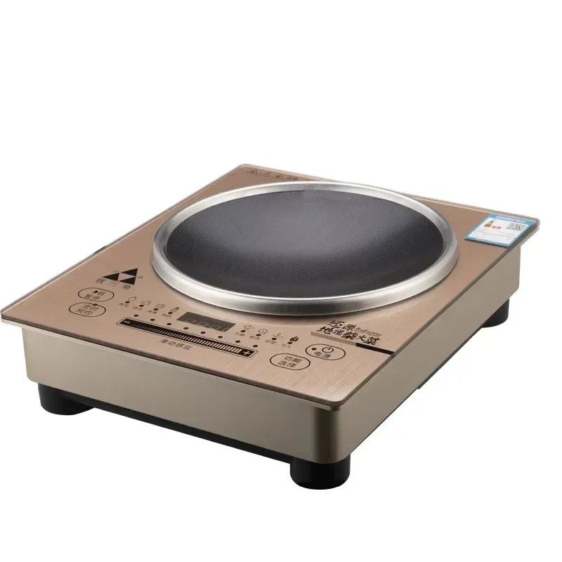 정품 오디오 테크니카 상업용 오목 유도 조리기, 고출력 호텔 볶음 가정용 냄비 배터리 조리기, 3500W