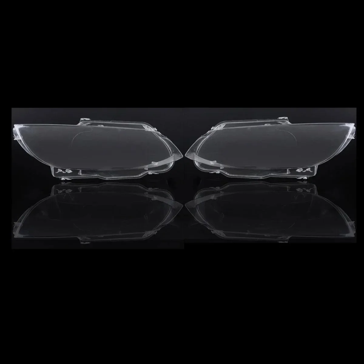 Pair Transparent Headlamp Weather‑Resistant Headlight Outer Shell For BMW E92 E93 2‑Door M3 2006‑2010 Renew Faded Headlight