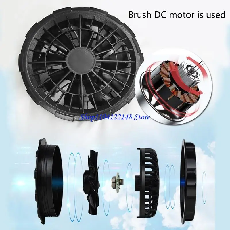 P9FA Air Conditioning Fan Men Outdoor summer coat USB Electric fan cooling Jackets