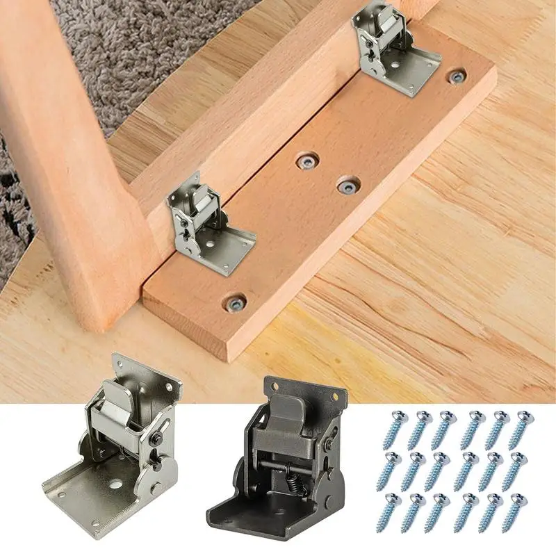 90 degree self-locking folding hinge Folding Table Leg Hinge Bracket Folding Leg Support Bracket for folding tables workbenches