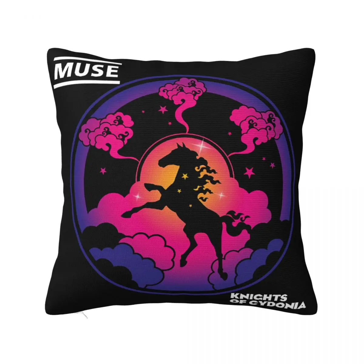 New Muse Knights Of Cydonia Rock Band Mens Black Size S M L Xl 2Xl 3Xl Funny Pillow Case