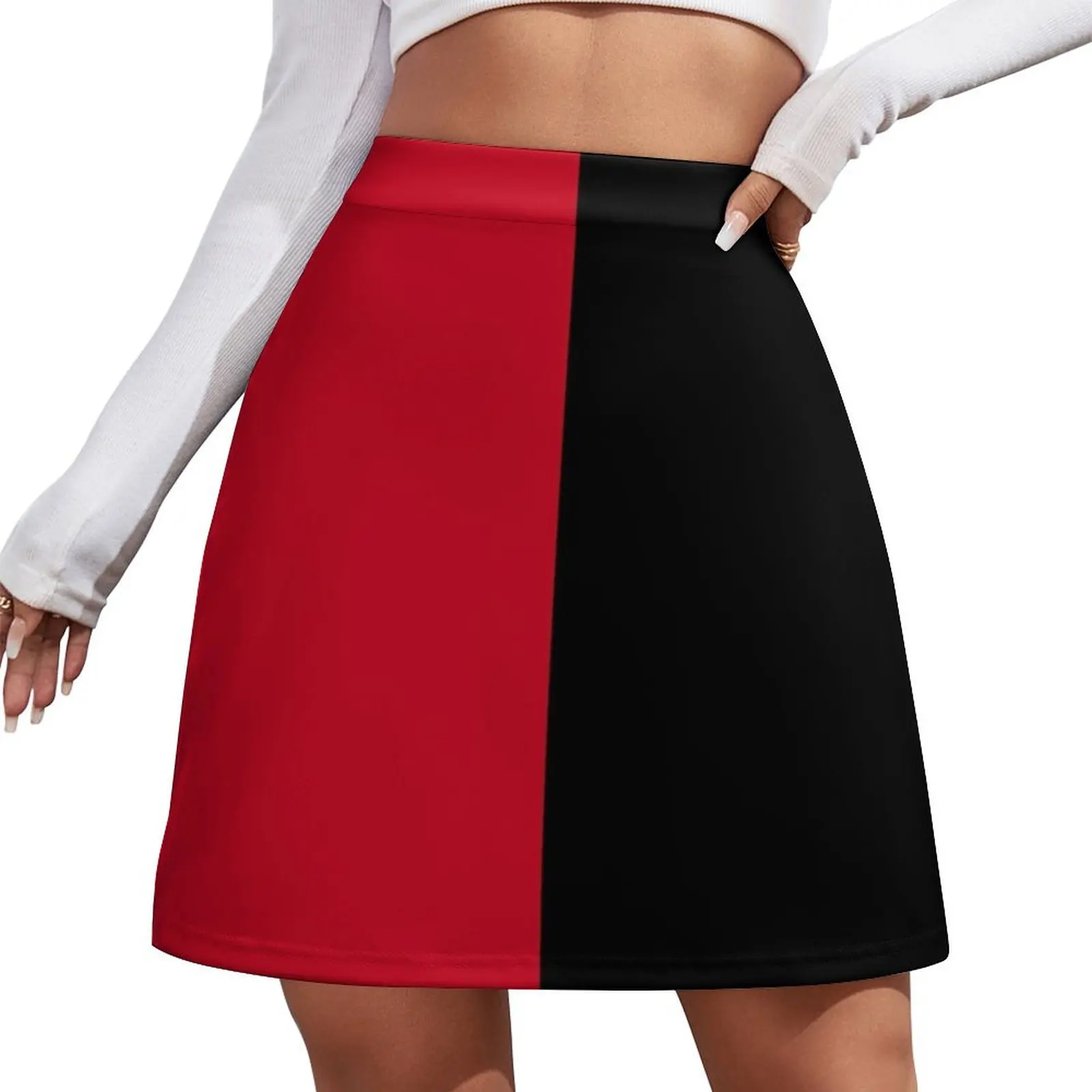 

Black and Red colors Mini Skirt Woman short skirt clothes short skirt for women Clothes for summer Mini