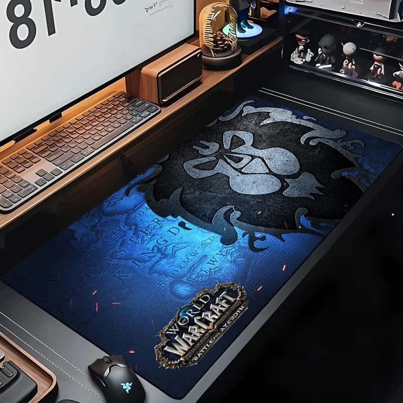 Natural Horde Alliance Mouse Pad Rubber Large Computer Desk Keyboard Mat W-World of Warcraft Gaming Mousepad Speed Locking Edge