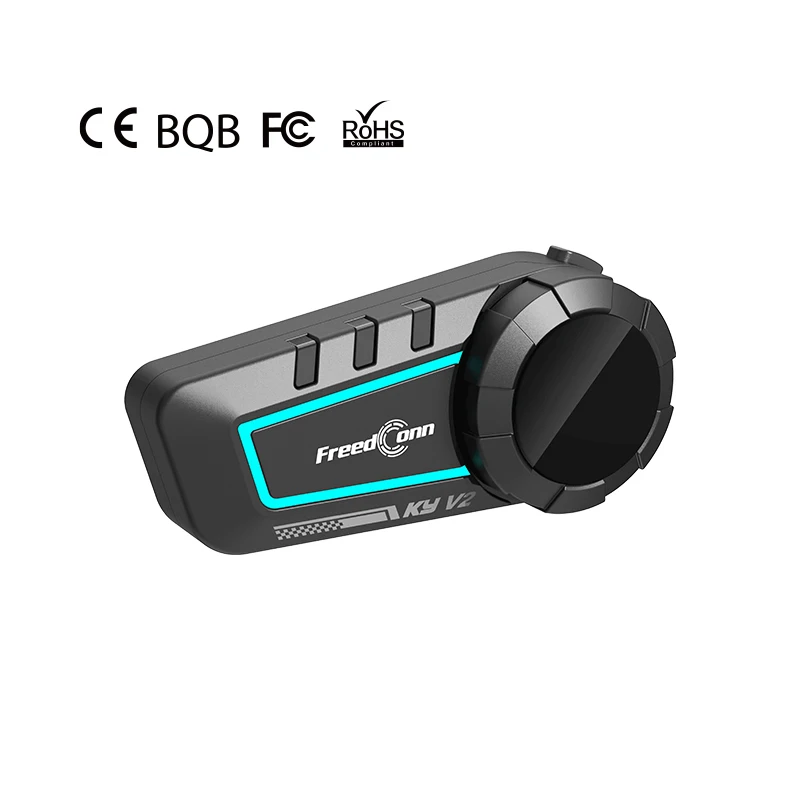 

FreedConn KY V2 Helmet Bluetooth Intercom Noise Reduction Communication System for 2 Riders Motorcycle Intercom