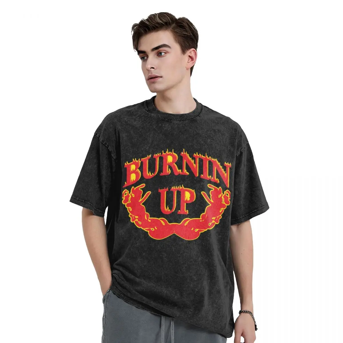 Burnin 'Up (for you, baby) T-Shirt boys whites cotton graphic tees summer clothes mens cotton t shirts