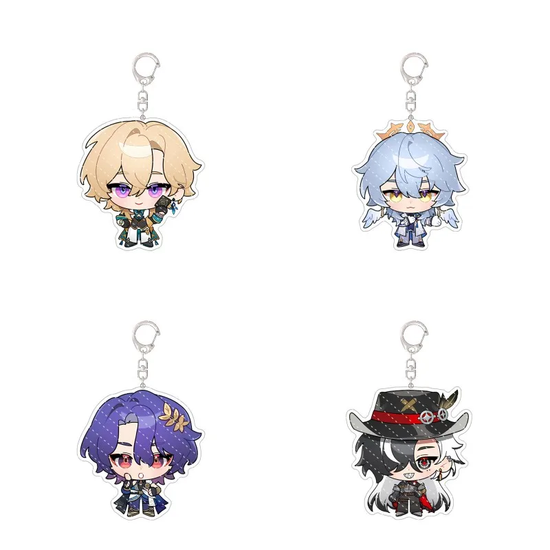 Cute Cartoon Game Honkai: Star Rail Figures Aventurine Sunday Dr. Ratio Boothill Cosplay Acrylic Key Chains Fans Christmas Gifts