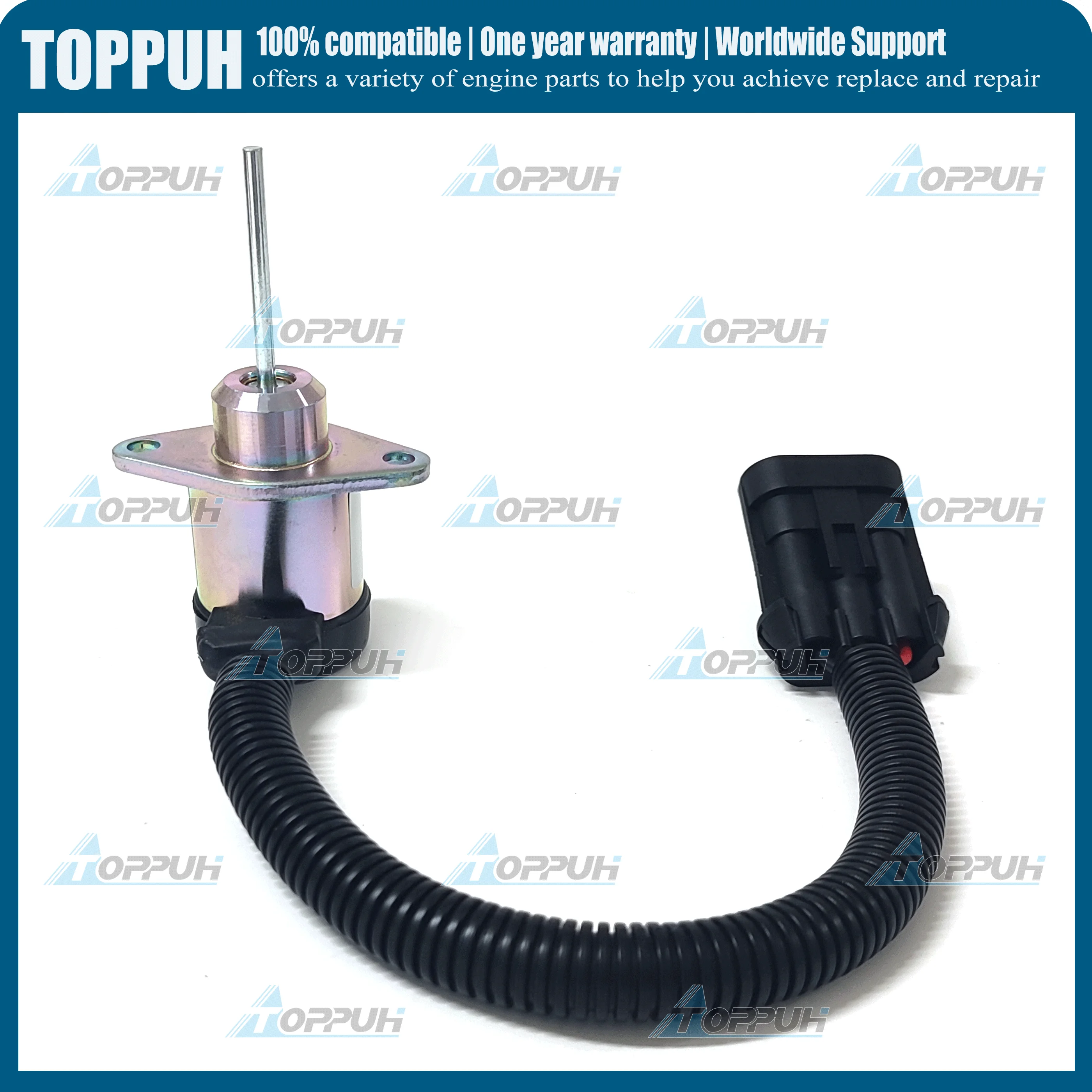 6691498 Fuel Shut off Solenoid For Bobcat 325 328 329 331 334 335 337 341 425 428 1503ES-12A5UC4S