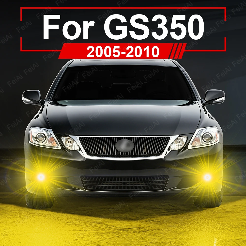 

Car LED Fog Light Bulb For Lexus GS350 GS 350 2005 2006 2007 2008 2009 2010 Accessories Dual Color Super Bright LED Fog Lights