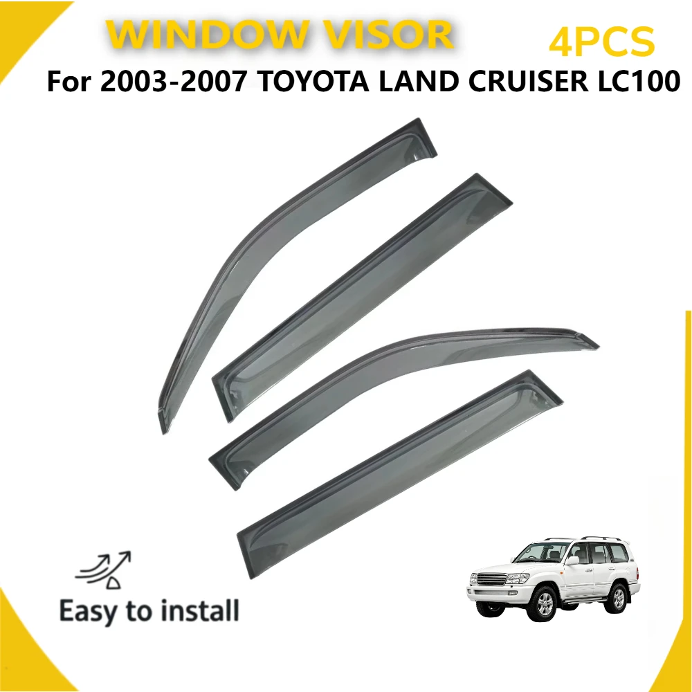 Premium Window Visor for 2003-2007 TOYOTA LAND CRUISER LC100 & LEXUS LX470 - Ultimate Sun & Rain Protection