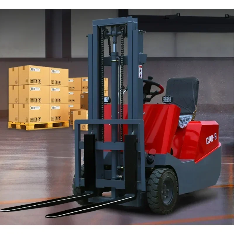 Small electric forklift new energy 3 point hydraulic loading and unloading truck