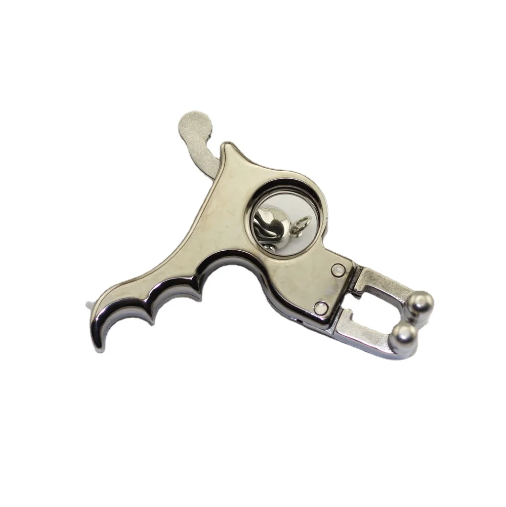 Stainless Steel Slingshot Release Trigger 4 Fingers Release Device Slingshot Trigger 6-16MM Hunting Catapult Shooting Tools