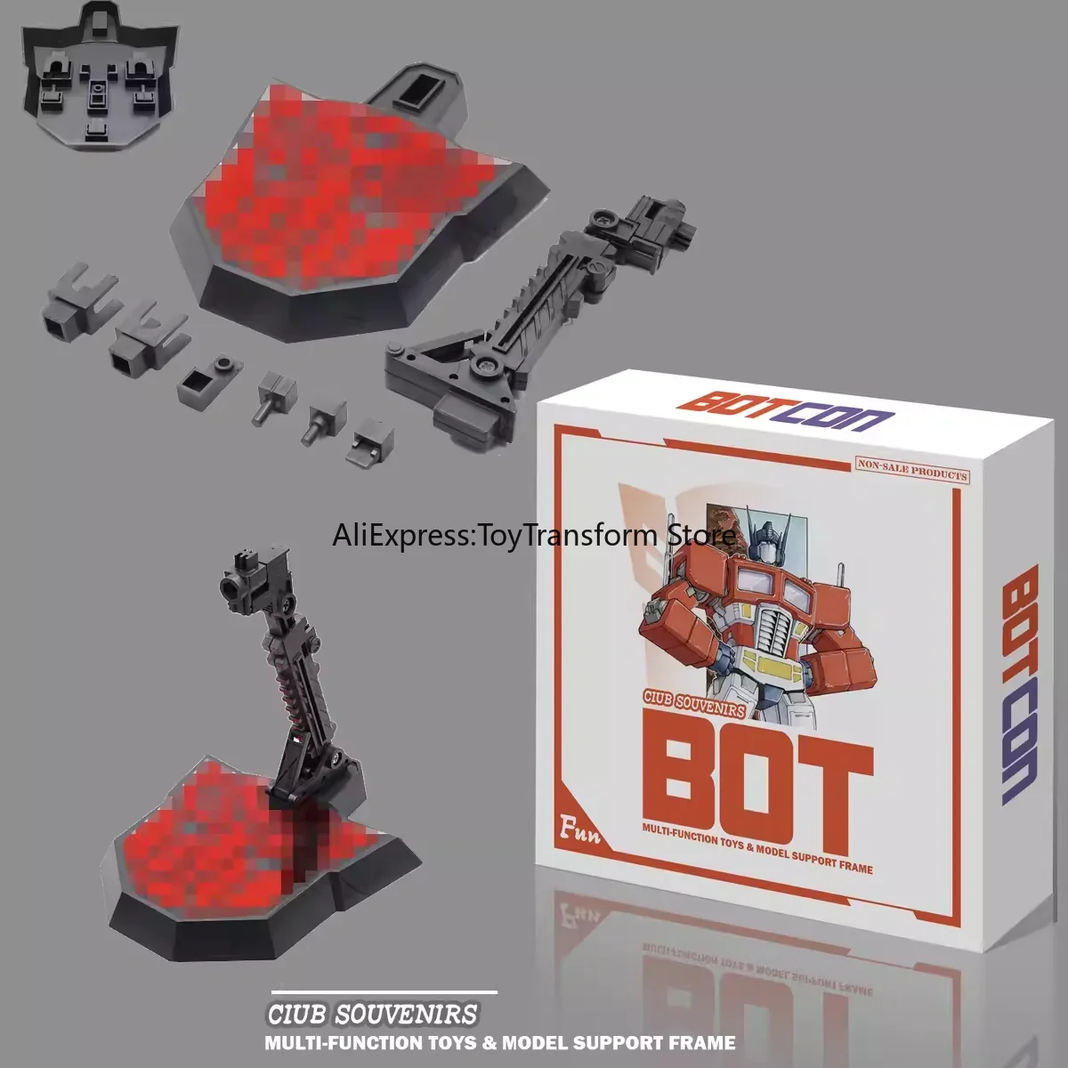 MFT Bot Bracket / Frame with Multiple Interfaces, Compatible with MFT Small Scale Transforming Toy Models