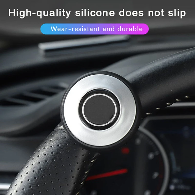 Car Turning Steering Wheel Booster Spinner Knob 360 Degree Rotation Metal Bearing Power Handle Ball Shaped Helper Hand Control