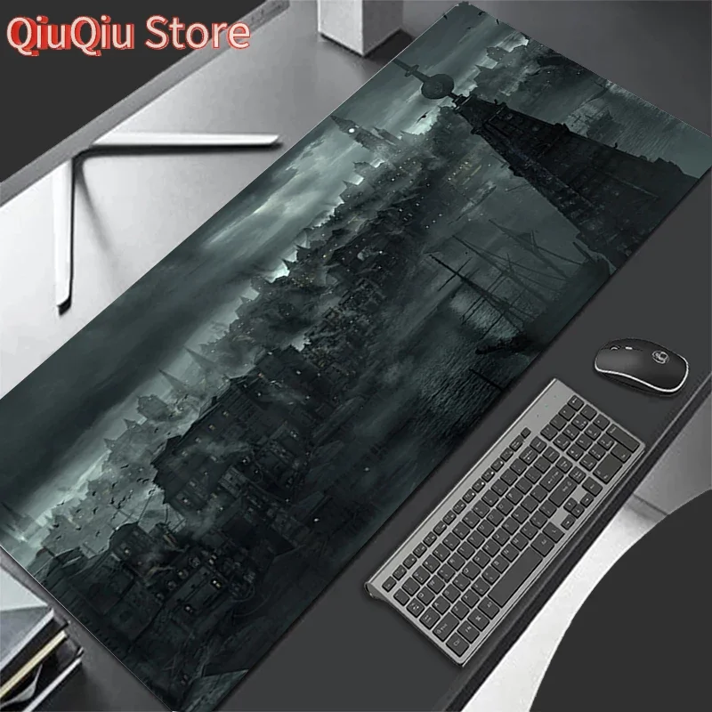 

Gaming Mouse Pad Large Gamer XXL Keyboard Dark Castle Desk Mouse Mat Carpet Rubber Tapis Souris Gaming Notbook Pc Mousepad