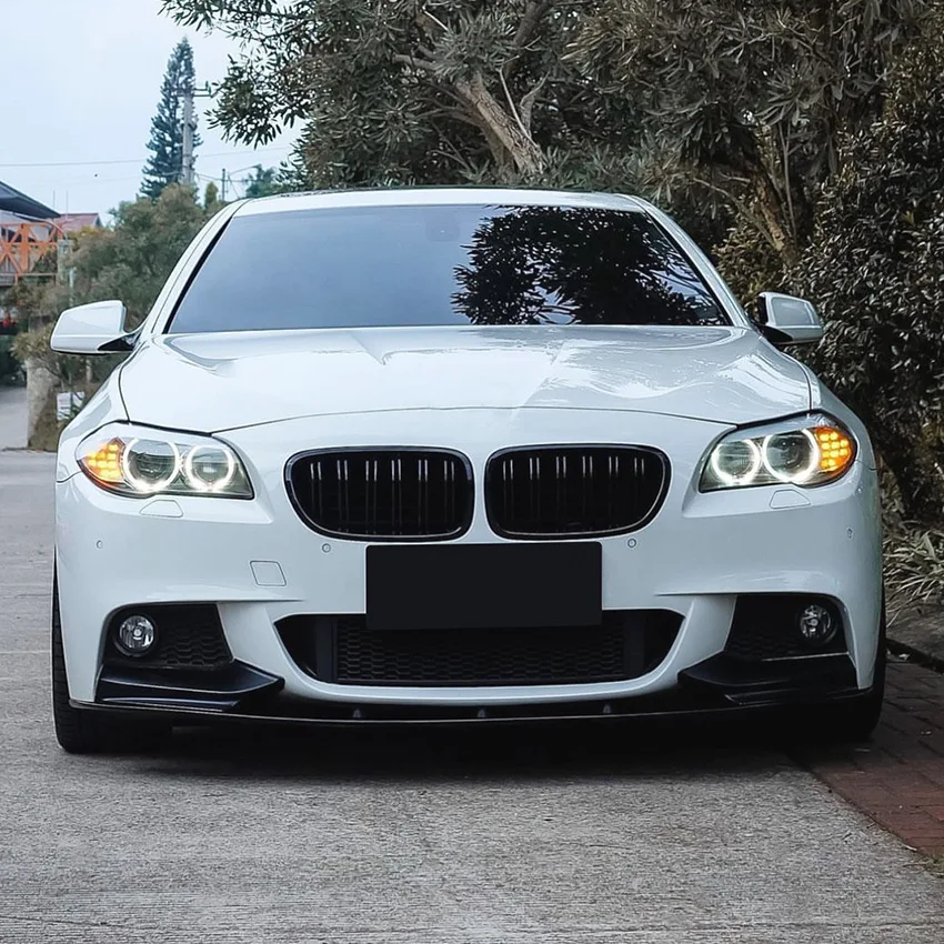 Car Front Bumper Lip Spoiler Splitter Diffuser Bodykits Tuning For BMW 5 Series F10 F11 520 523 525 535 530 M Sport 2011-2017 view 2
