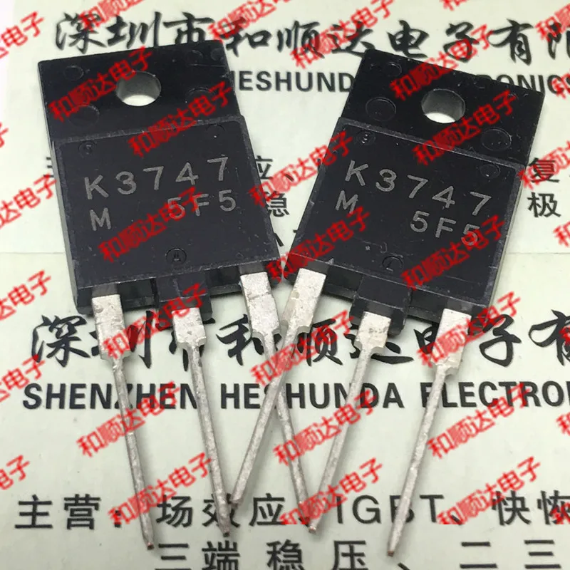 Original New / 2pcs / K3747 2SK3747  TO-3PF 1500V 2A