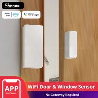 SONOFF-Sensor inalámbrico Itead DW2 para puerta y ventana, Detector de notificación por aplicación WiFi, alertas de seguridad para el hogar inteligente, funciona con e-welink