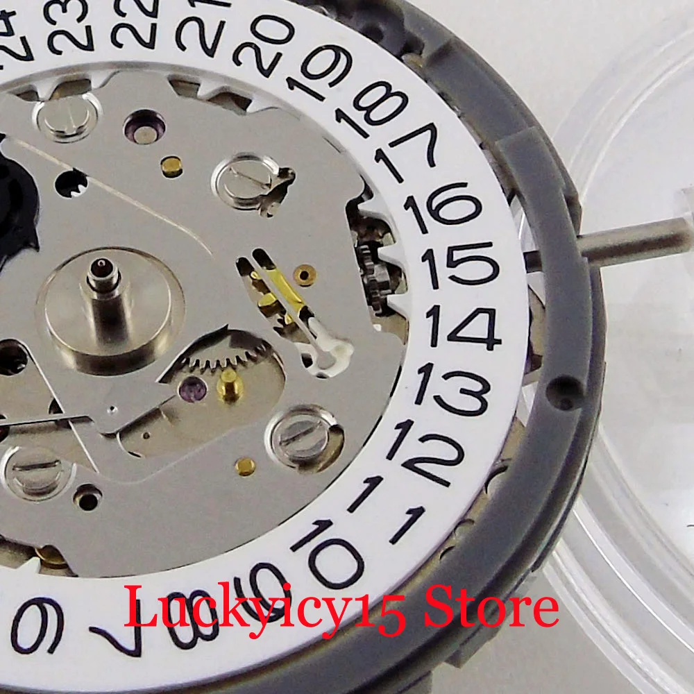 New High Quality 24 Jewels NH35A/NH36A Auomatic Watch Movement At 4 O\'Clock Crown White Date Wheel Stainless Steel