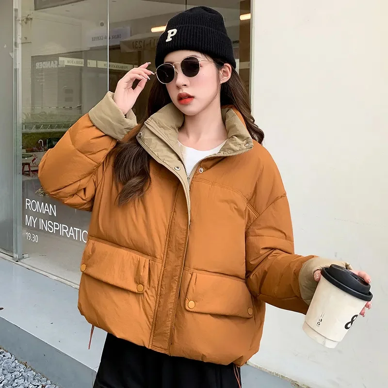

Women New Cotton Jacket Short Jacket Bread Loose 2025 Winter Korean Version Small Cotton Jacket Female Fashionable Thick Jacket
