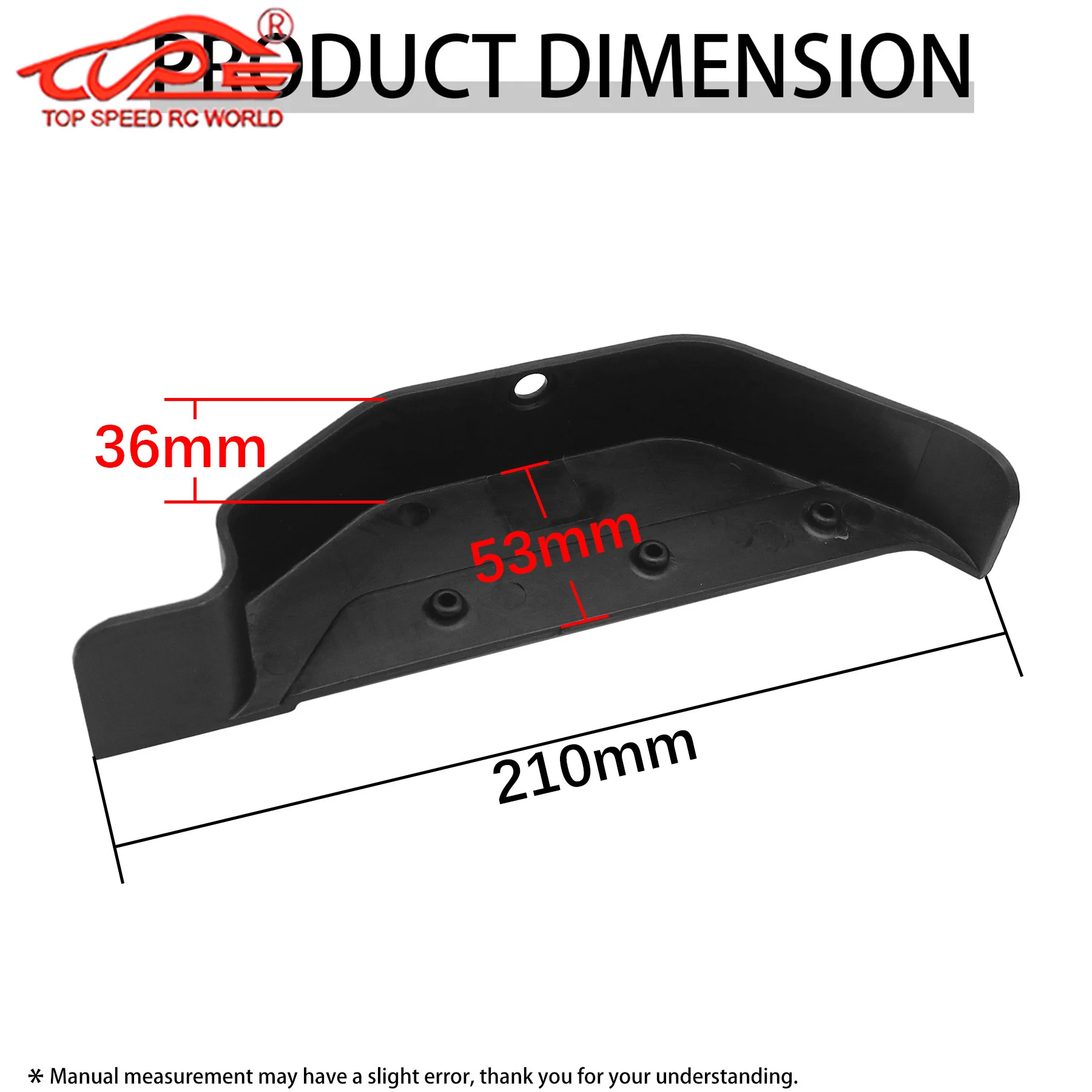 لوح حجب الطين الأيسر أو الأيمن البلاستيكي 1 قطعة لـ 1/5 ROVAN Rofun Baja 4wc Rc قطع غيار السيارات #2