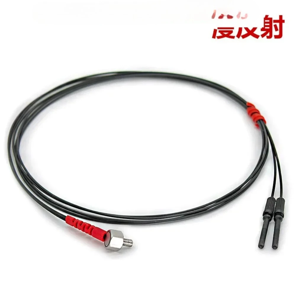 

M3 Elbow L-type Right Angle Diffuse Reflection Fiber Sensor Optical Fiber Probe 5mm Short Thread Line Length