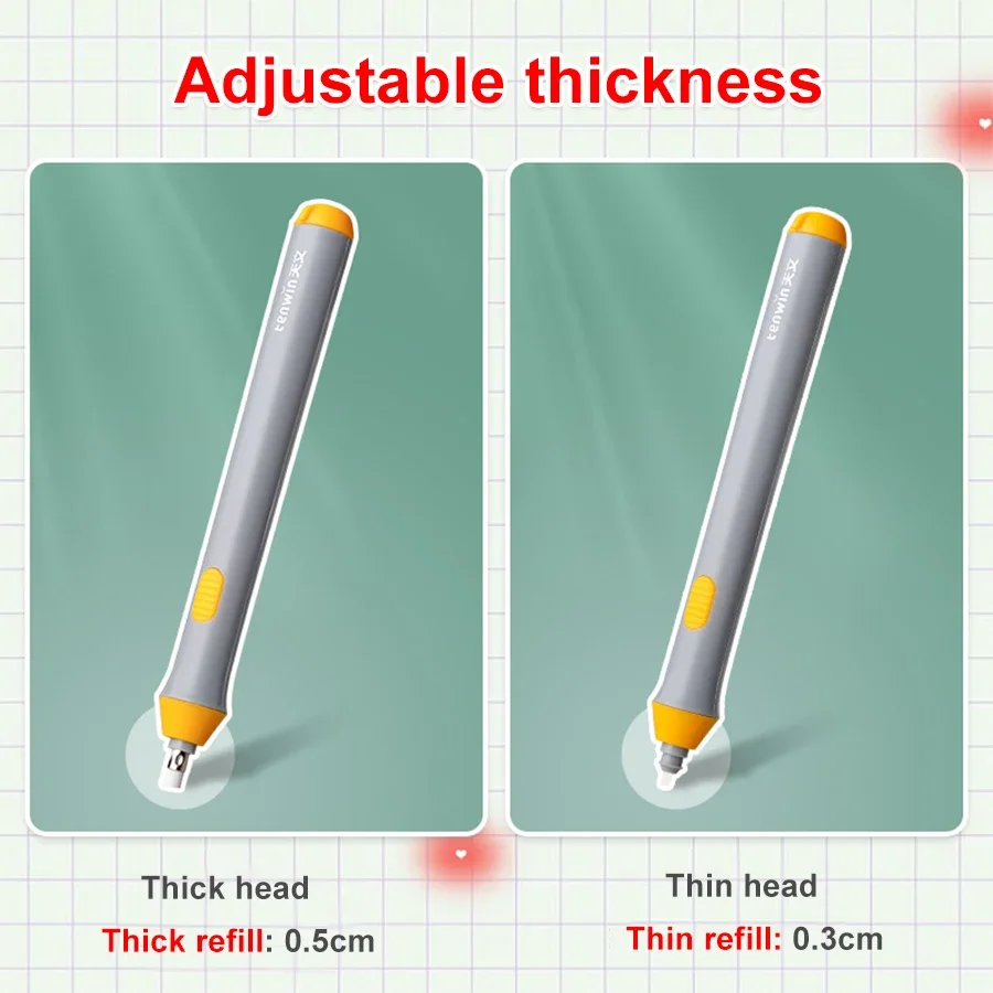 Карандаш для эскизов, электрический ластик, коррекция письма, художественный студенческий электрический ластик со сменным стержнем, учебные принадлежности, корректирующие канцелярские принадлежности T
