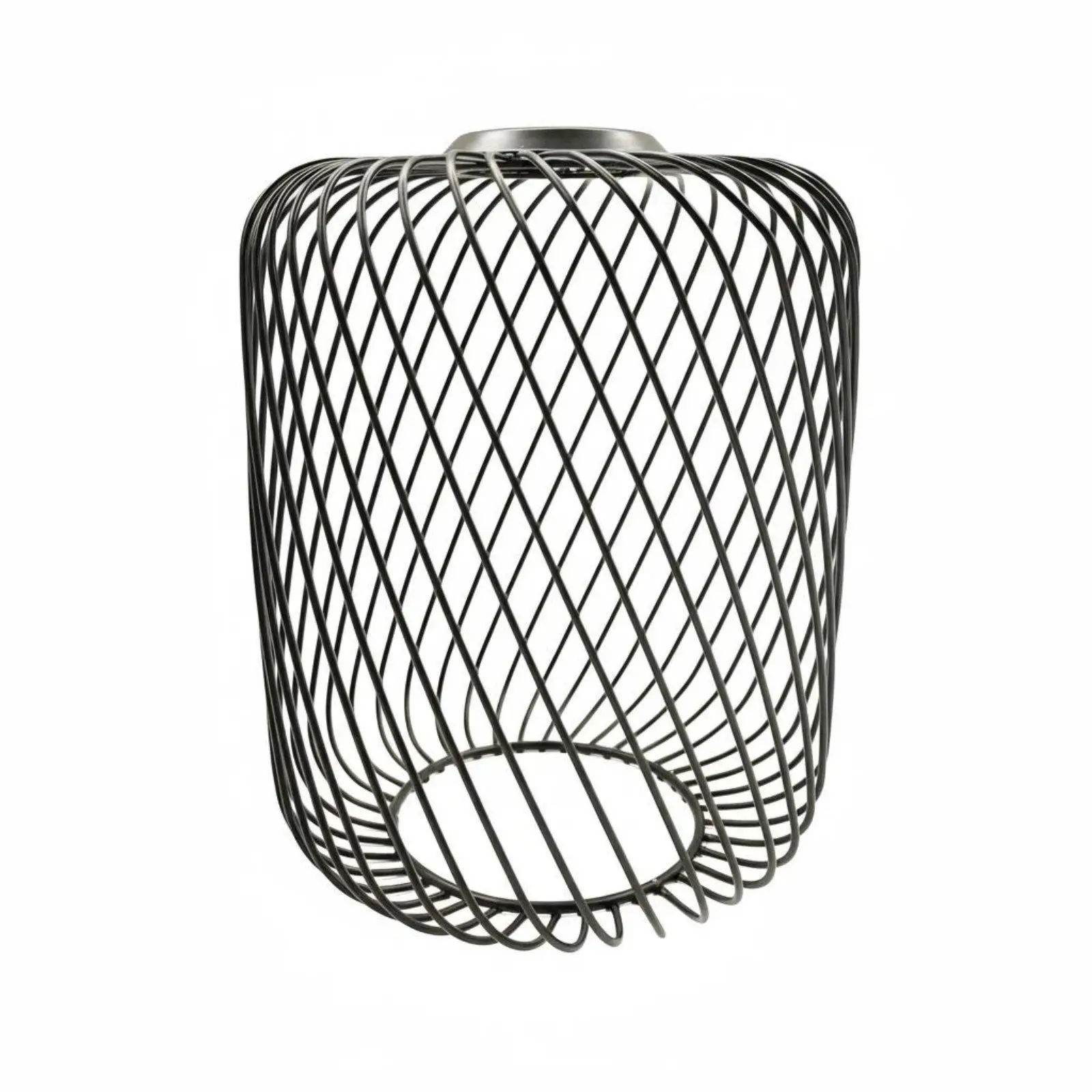 Wire Cage Lampshade Hollow Crafted Metal Wire Lamp Shade Easy Bulb Change Illumination Enclosure Cage for Cafe, Dining Room,