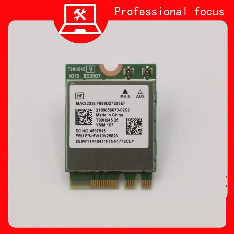 MT7921 dla Lenovo WiFi6 bezprzewodowa karta 5.2 Bluetooth 5W10V25844 Lenovo notebook card